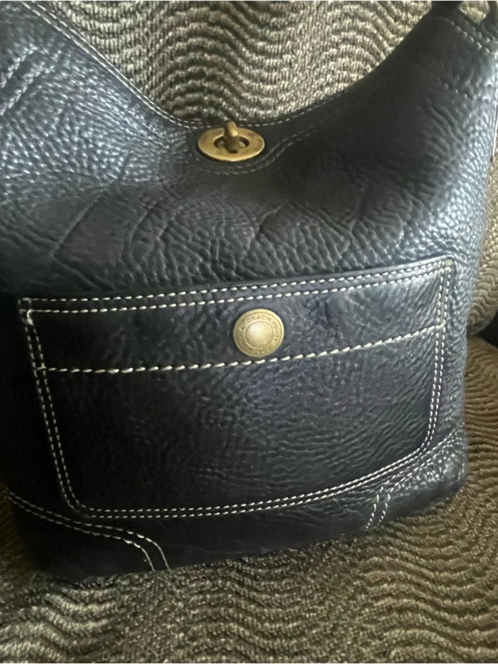 Coach Chelsea NS Pebbled Leather Bag - Picture 7 of 14